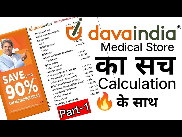 Medical Store | Generic Medical Store | davaindia Franchise Store | New Pharmacy Business Idea