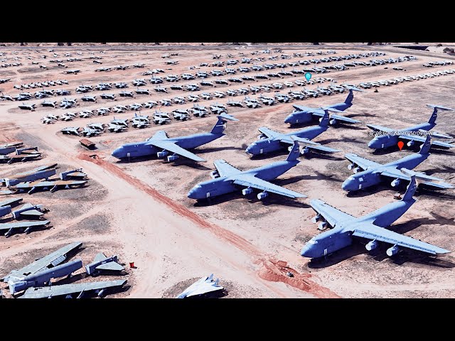 Airplane Boneyard | Secret aircraft graveyard | USA | Creepy Google Maps