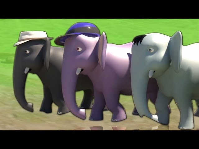 Ek Mota Hathi | 3D Rhyme In Hindi | एक मोटा हाथी | Hindi Rhyme | Kids Tv India | Hindi Nursery Rhyme