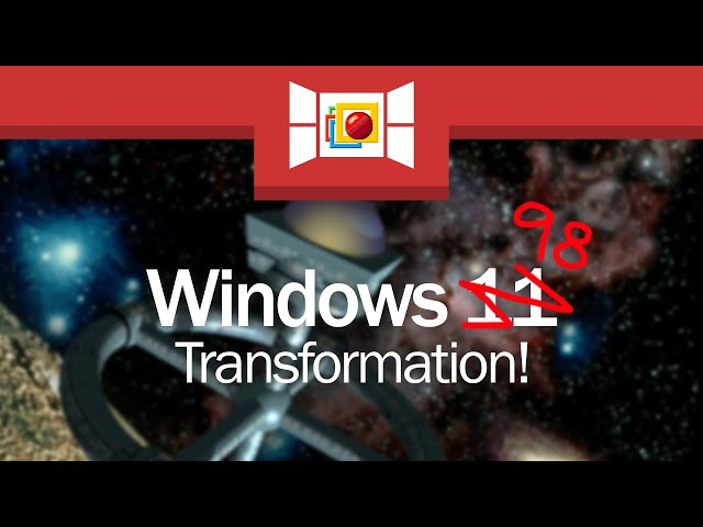 Transforming Windows 11 Into Windows 98!