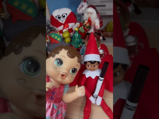 Elf on the shelf pranks ZOE! #shorts #babyalive #elfontheshelf