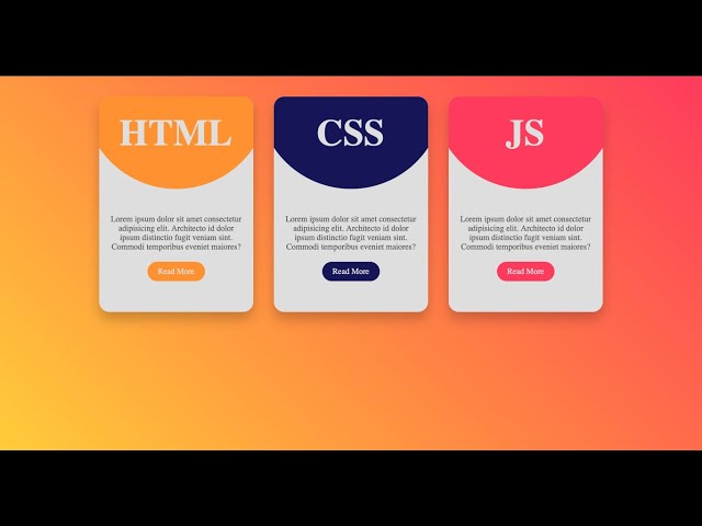 🎬Responsive Card Design & Hover Effects | Html5 CSS3