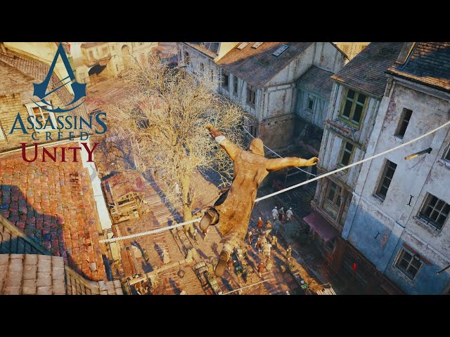 Arno satisfying parkour in AC Unity - Wasted my 24 hours i do this.