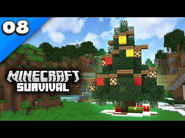 Xây Dựng Cây Thông GIÁNG SINH - Minecraft Survival #8