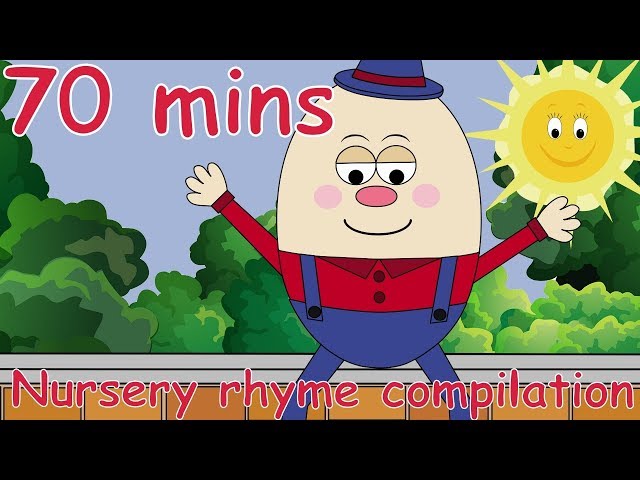 Humpty Dumpty Sat On The Wall! And lots more Nursery Rhymes! 70 minutes!