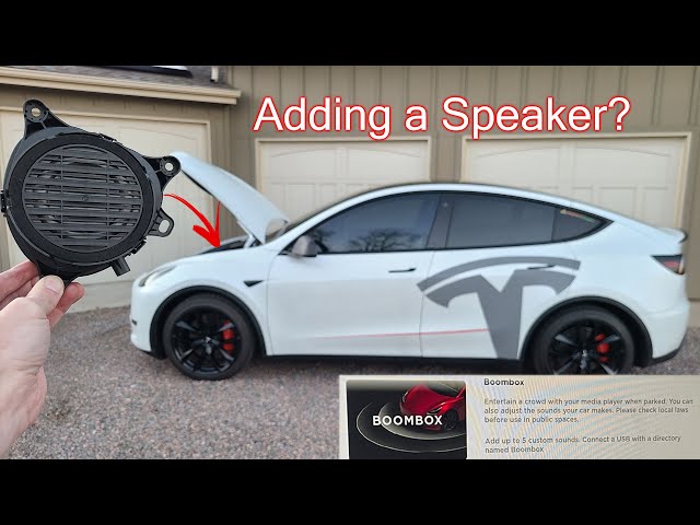 Can You Add a Speaker for Tesla's New BoomBox Feature? Holiday Update Review!