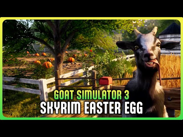 GOAT SIMULATOR 3 - Skyrim Intro Parody Easter Egg