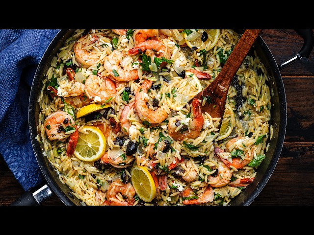 Shrimp with Orzo - Easy One-Pot Spring Dish That Everyone Will Love