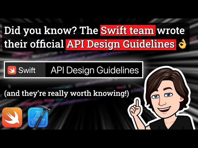 Here are 8 official API Design Guidelines from the Swift Team ✌️