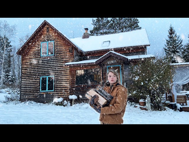 winter came early and i am not ready | alone at my homestead