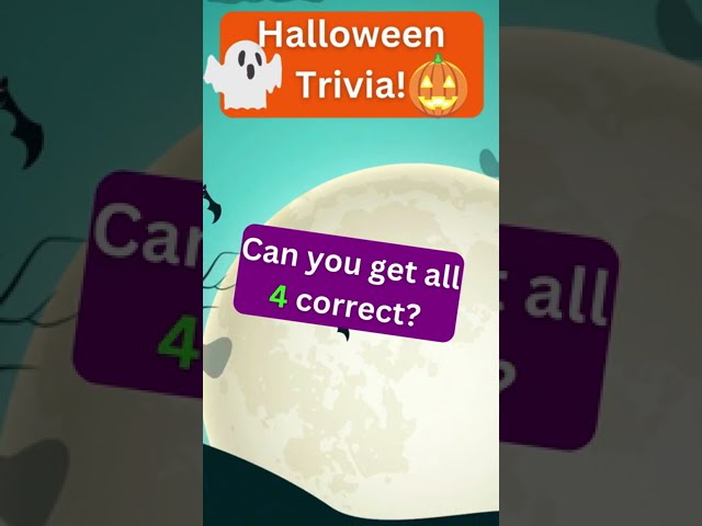 How Many Can You Solve? 🎃👻 | Halloween Trivia Quiz #Shorts