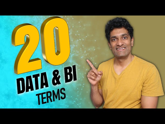 Top 20 Data & BI terms every data analyst *should* know