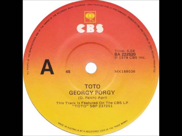 Toto - Georgy Porgy (Dj "S" Rework)