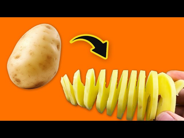 How To Make A Spiral Potato Cutter With Empty Bottle - DIY Spring Potato Machine