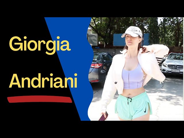 Giorgia Andriani at Bandra GYM | Screen Masthi