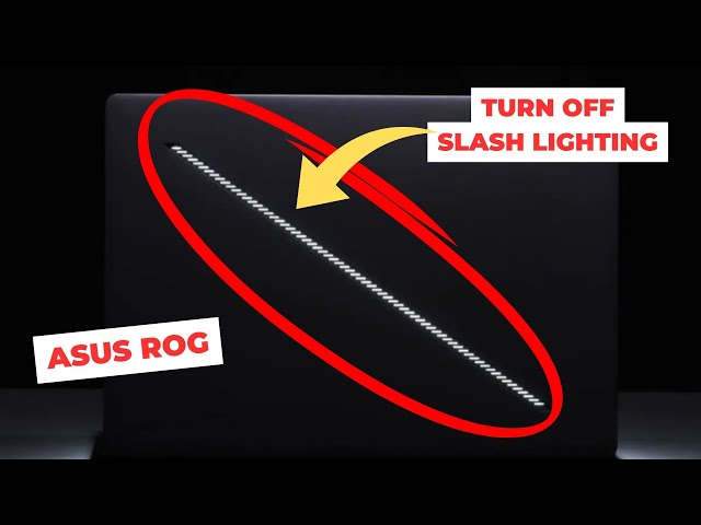 Turn off Slash Lighting (Asus ROG G14 Zephyrus)