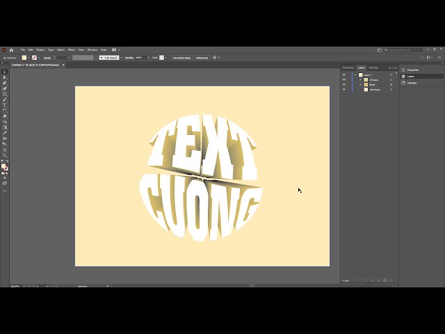 3D Text in illustrator | Illustrator tutorial