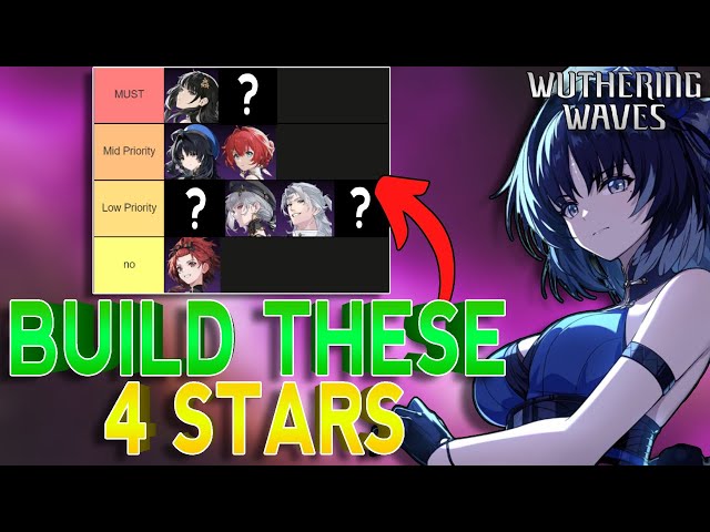 Build THESE 4 Stars DAY ONE in Wuthering Waves (Pre-Launch Info)