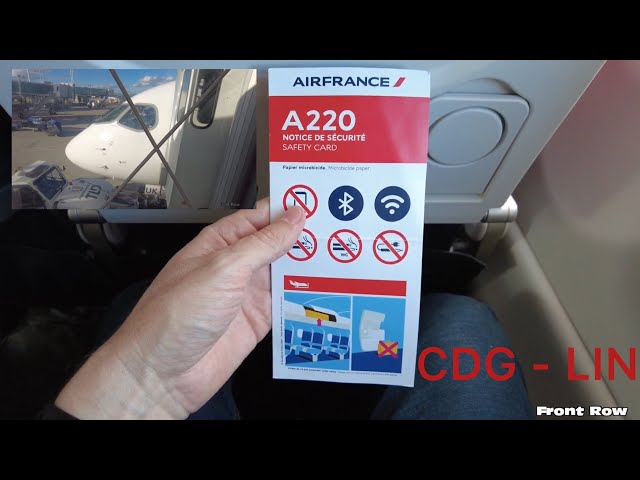 AIR FRANCE NEW A220-300 | Trip Report | CDG - LIN | Economy