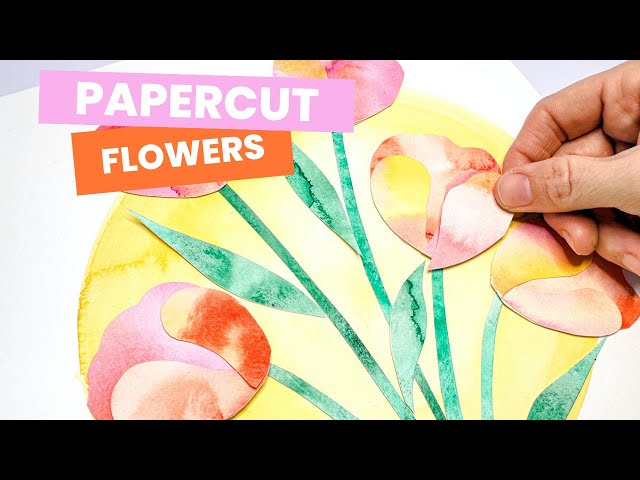Spring Floral Bouquet Papercut Tutorial