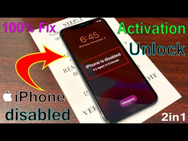iPhone is Disabled With Activation! Remove Without iTunes or PC Unlock 1000% Fixed Done~2021