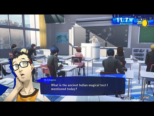 What is the ancient magical text I mentioned today (7 Nov Question) | Persona 3 Reload