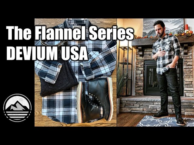 Devium USA Boca Long Sleeve Flannel Shirt / THE FLANNEL SERIES / Made in the USA for a Great Price!