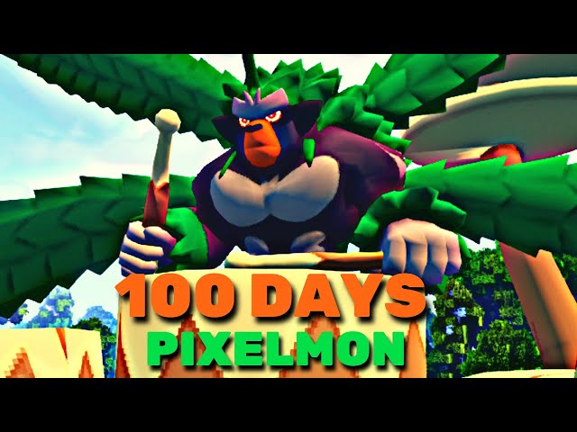 100 Days in Minecraft Pixelmon: An Incredible Journey