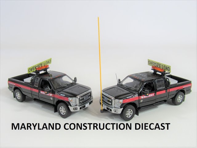 Ford F-250 Pickup Truck Escort Set Mammoet 1/50 Scale Diecast Model by Sword
