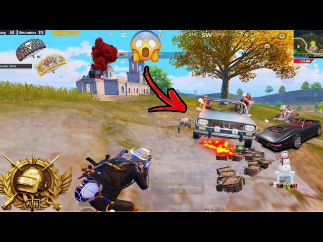 I THROWED A 1vs4🔥 AT THE FULL GYROSCOPE😱TEAM WHO RUSHED ME AND THEY CUSSED ME PUBG MOBİLE GAMEPLAY