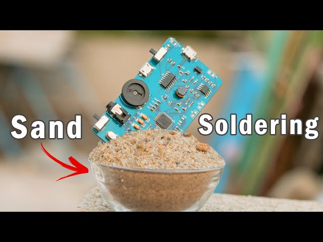 How to Solder SMD Components using Sand