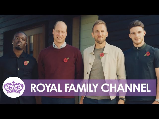 Prince William Chats Football Heartbreak with Harry Kane and Declan Rice