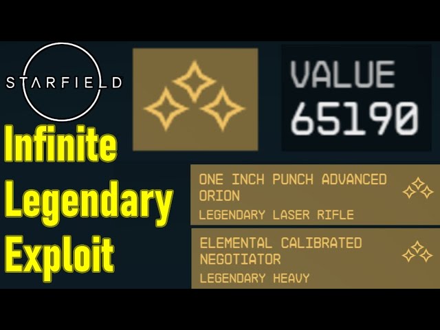 Starfield legendary farming exploit that's TOTALLY BROKEN, infinite legendary armor and weapons