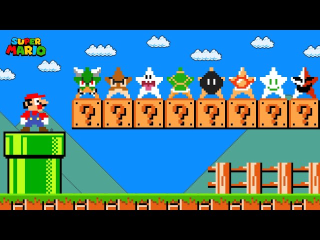 Super Mario Bros. but there are MORE Custom Star All Enemies!