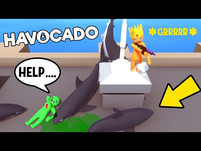Ragdolls VS Sharks - Havocado Gameplay
