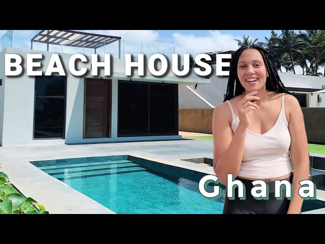 LUXURY BEACH HOUSE TOUR IN GHANA WITH PRIVATE POOL | Ghana vlog