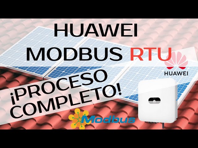Huawei inverter and Modbus RTU: Complete process to connect it to NODE-RED and Home Assistant