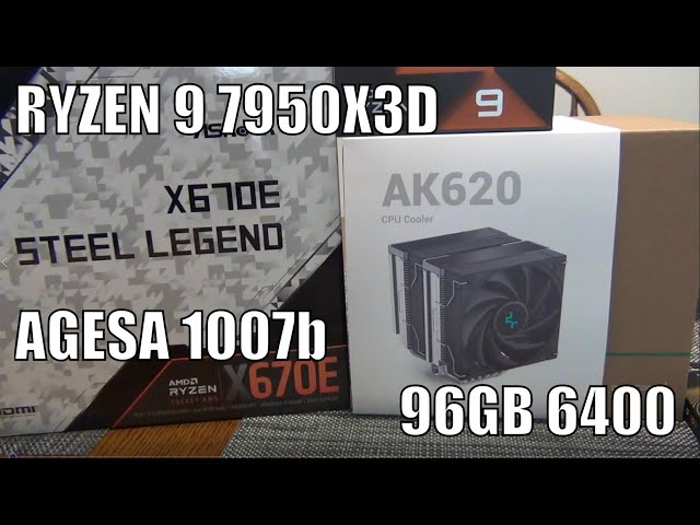 Ryzen 9 7950X3D and ASRock X670E Steel Legend PC Build AGESA 1007b