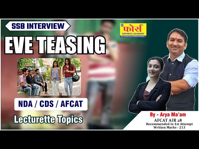 Eve Teasing Group Discussion | SSB Interview  Airforce XY Group Phase Second Exam GD On Eve Teasing