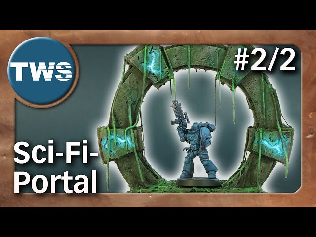 Easy2paint: sci-fi portal #2/2 / Warhammer 40k (tutorial, tabletop, terrain, fantasy, TWS)