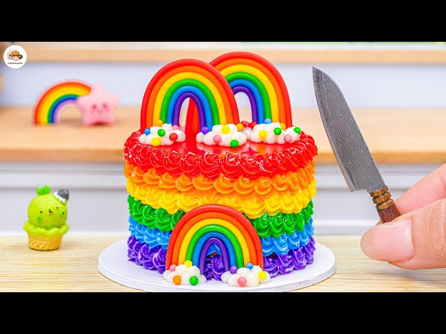 Amazing Rainbow Chocolate Cake🌈1000+ Miniature Rainbow Cake Ideas🍰 Mini Cake Ideas
