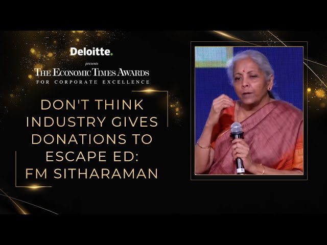‘No direct correlation between ED raids and electoral bonds’: FM Nirmala Sitharaman at ET Awards