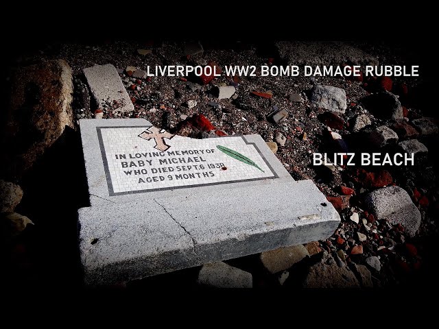 WW2 Liverpool Bomb Damage Rubble,Blitz Beach,Crosby Beach - DJI Osmo Pocket - DJI Mavic Air Drone -