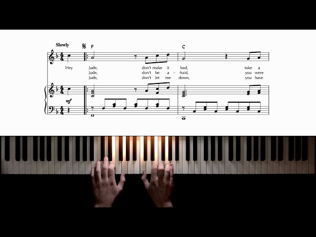 The Beatles − Hey Jude − Piano Cover + Sheet Music