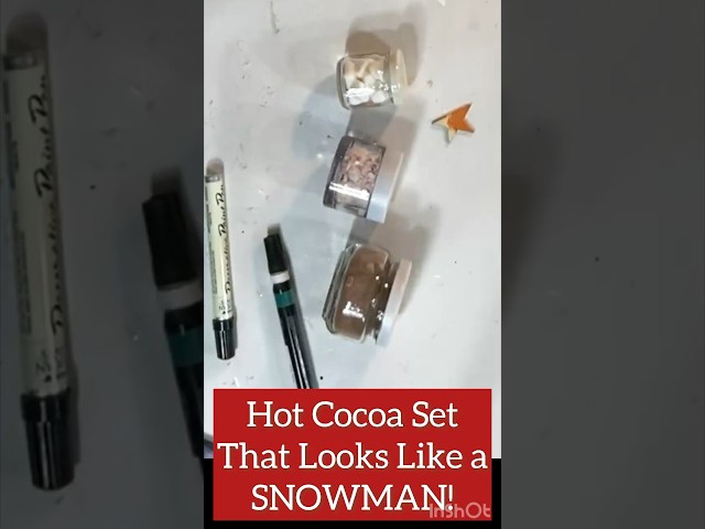 Easy DIY Hot Cocoa Snowman/Small Gift Idea #shorts