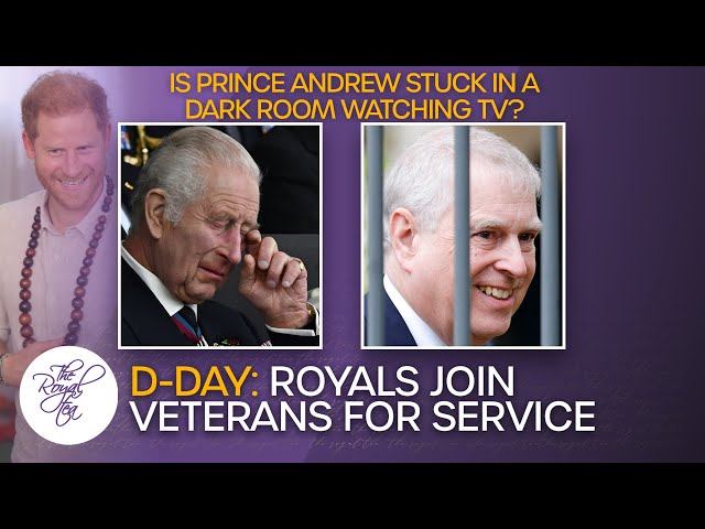 Royal Family Joins D-Day Commemorations | Is Prince Andrew Stuck In A Dark Room?