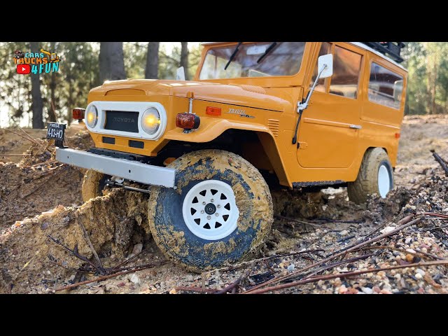 TOYOTA FJ40 Crawling Through The Forest | FMS RC Crawler | Cars Trucks 4 Fun