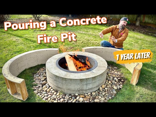 Pouring a Concrete Fire Pit || Would I Build It Again?