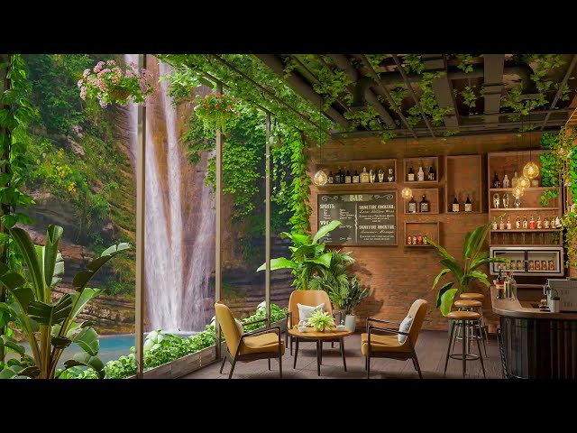 Morning Jazz Relaxing Music 🌺 Spring Coffee Shop Ambience & Smooth Jazz Music for Working, Studying