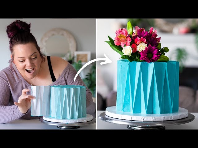 Attempting CAKE TRENDS- Origami Cake!